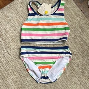 NWT Boden, girls two piece bathing suit, size 13-14
